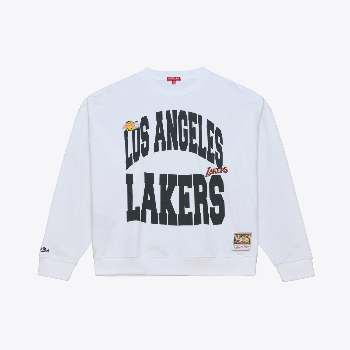 Los Angeles Lakers Women's Lightweight Block Letter Sweatshirt - White for sale