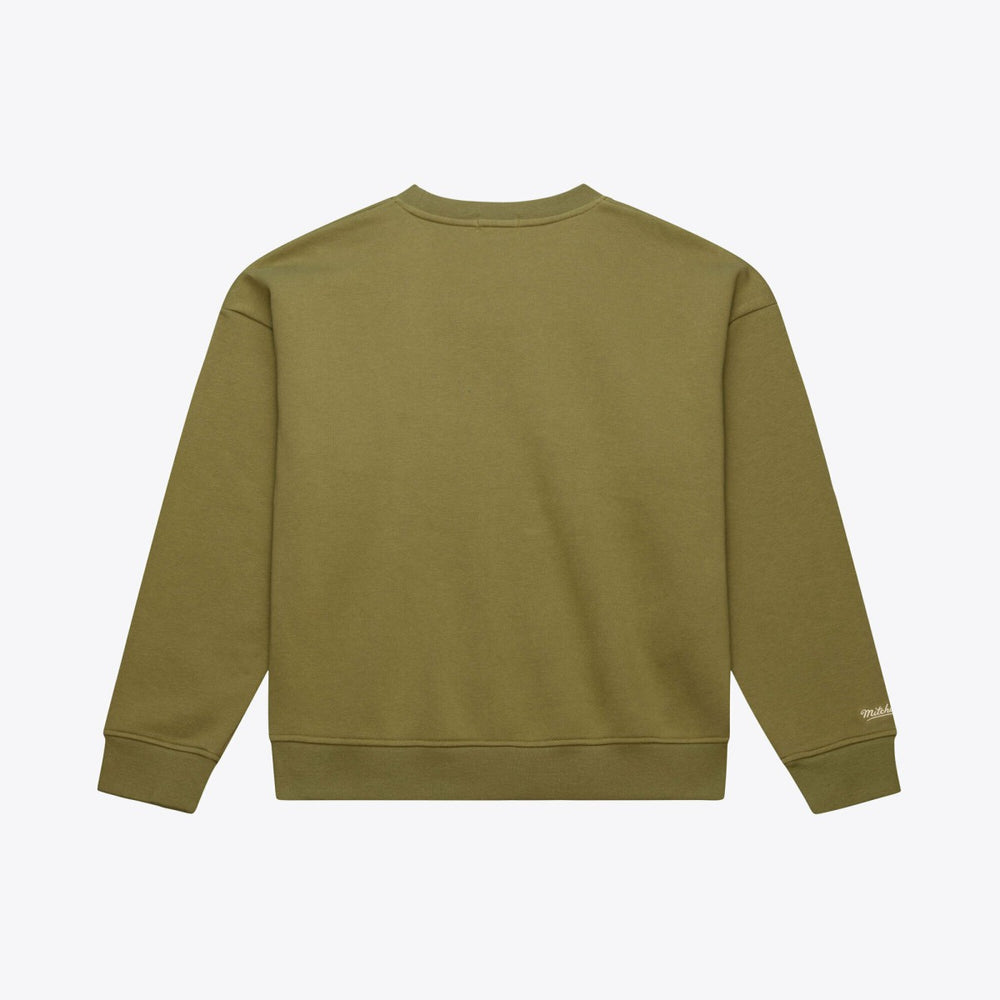 New York Knicks Women's Lightweight Script Sweatshirt - Olive shop