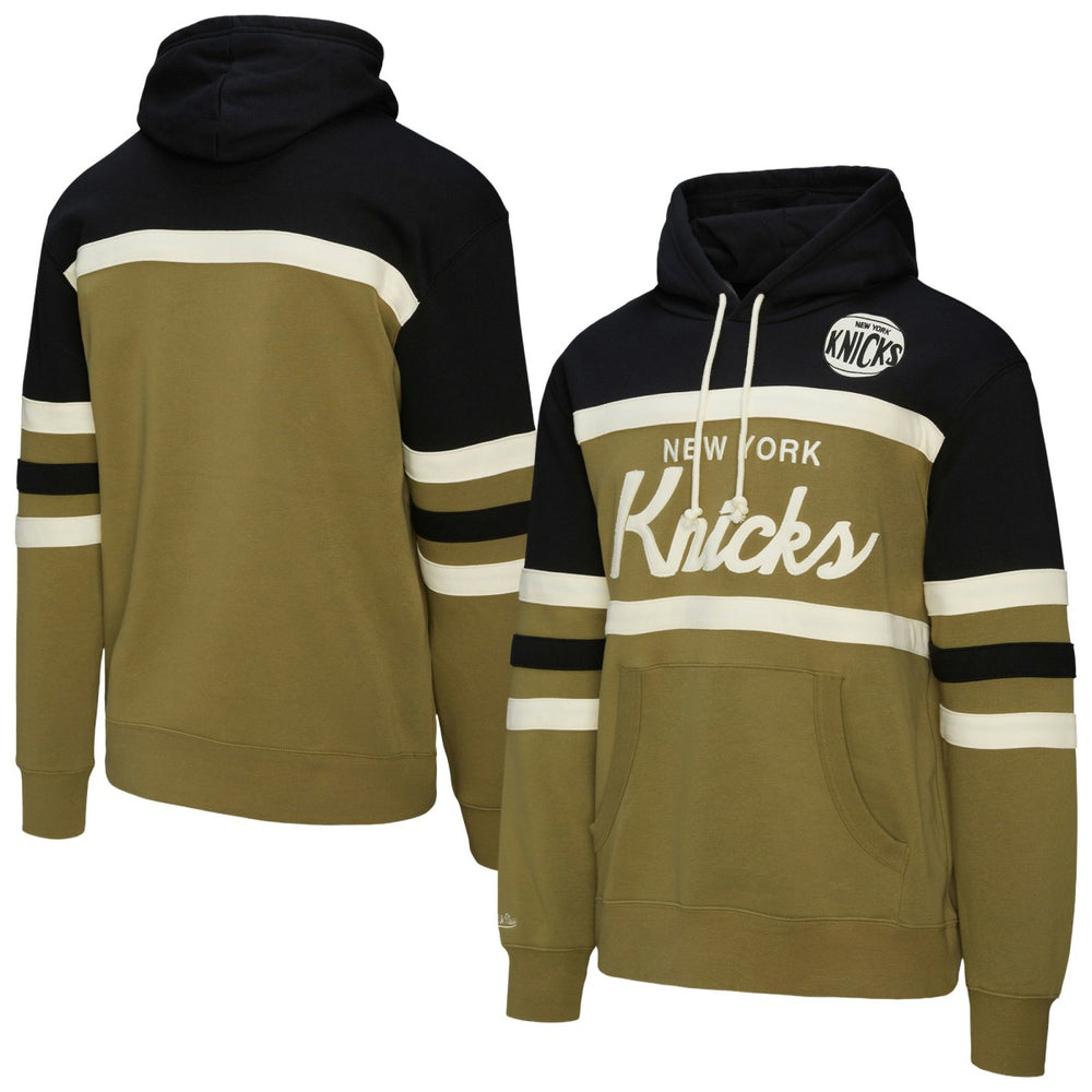 New York Knicks Double Clutch Head Coach Hoodie - Olive/Black sale