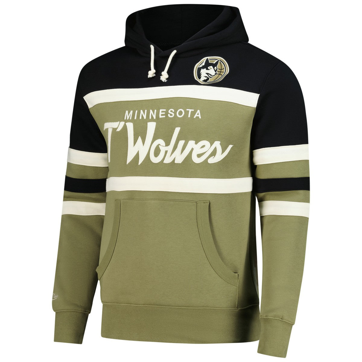 Minnesota Timberwolves Double Clutch Head Coach Hoodie - Olive/Black shop