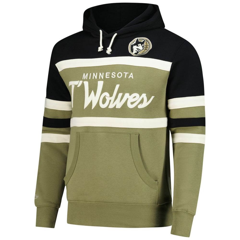 Minnesota Timberwolves Double Clutch Head Coach Hoodie - Olive/Black shop