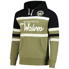 Minnesota Timberwolves Double Clutch Head Coach Hoodie - Olive/Black shop