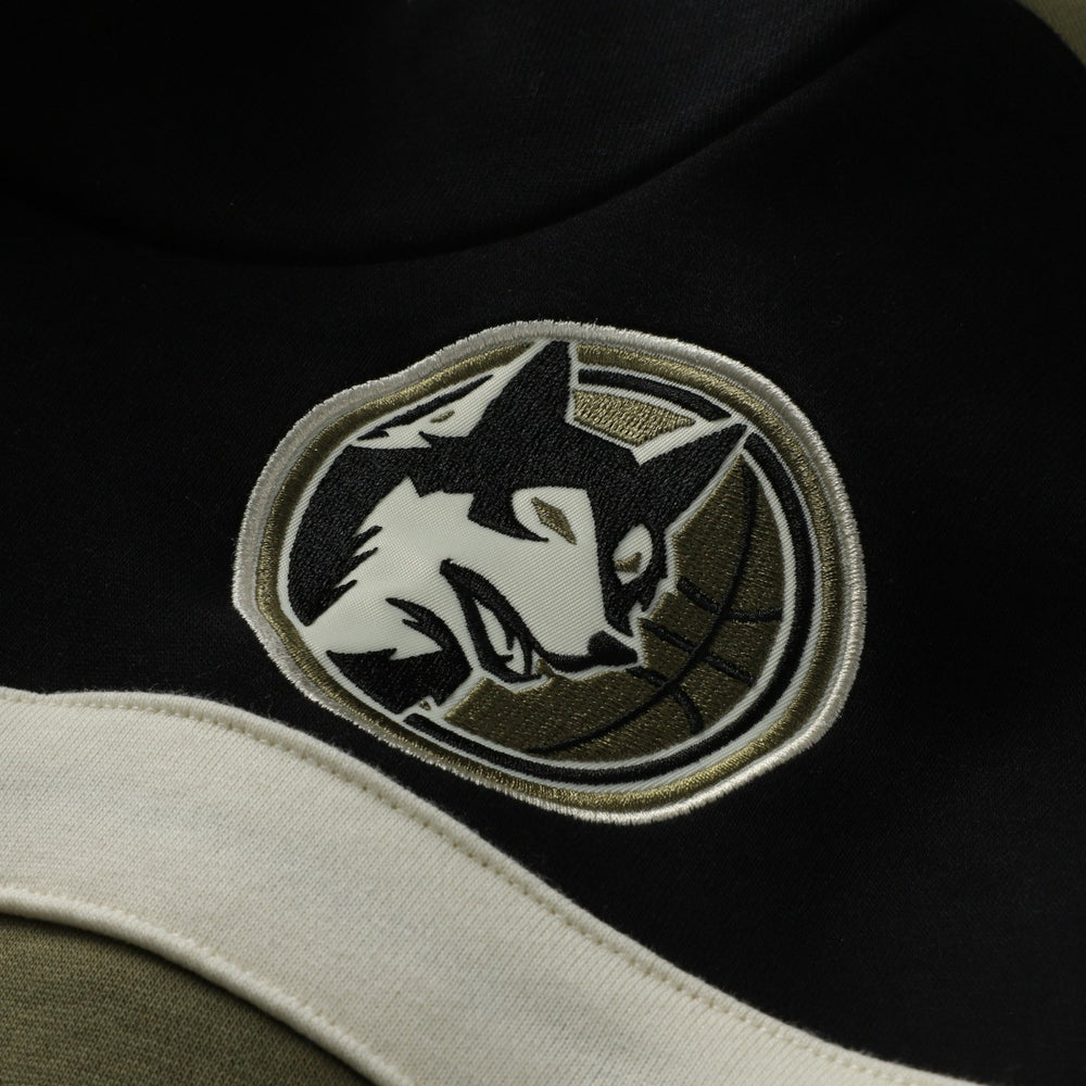 Minnesota Timberwolves Double Clutch Head Coach Hoodie - Olive/Black shop