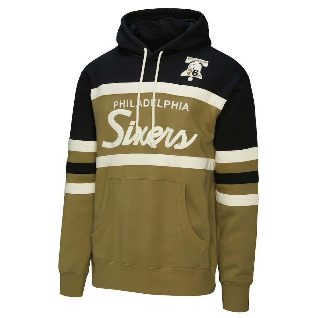Philadelphia 76ers Double Clutch Head Coach Hoodie - Olive on sale