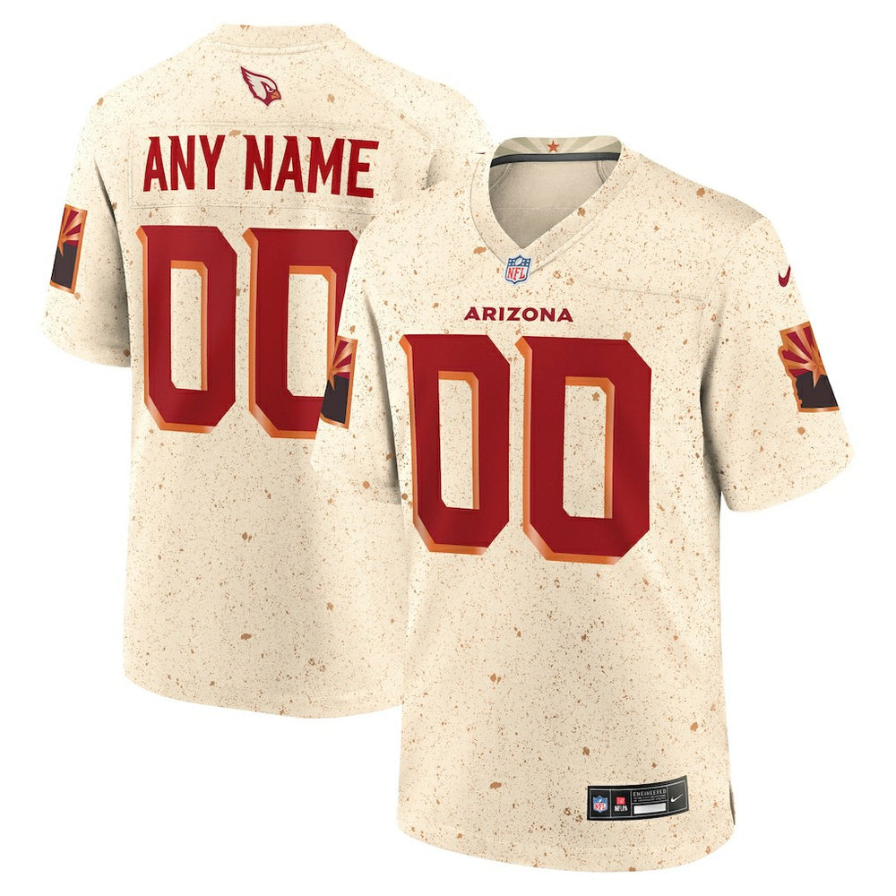 Arizona Cardinals 2025 Rivalries Collection Custom Game Jersey - Natural outlet