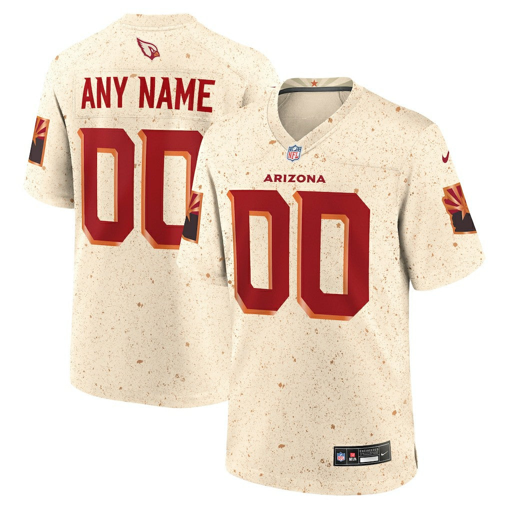 Arizona Cardinals 2025 Rivalries Collection Custom Game Jersey - Natural outlet