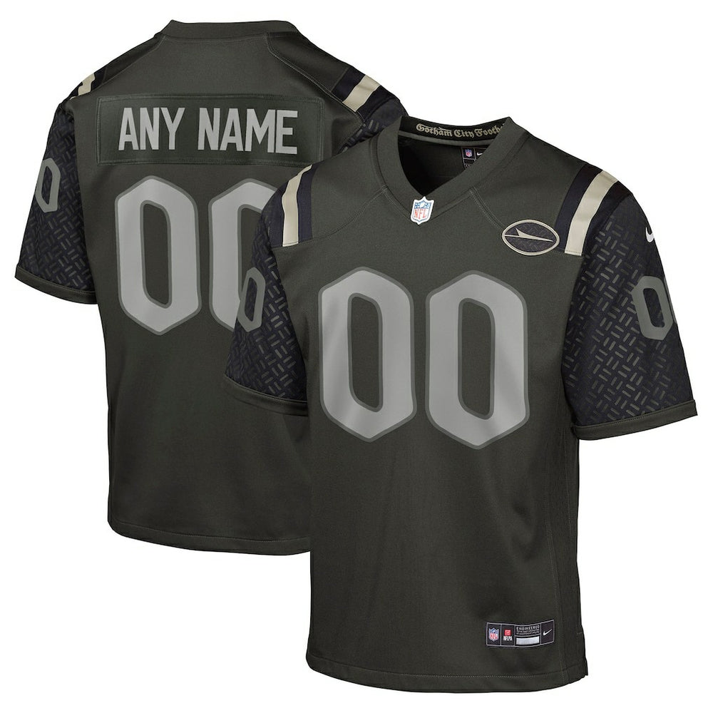 New York Jets Youth 2025 Rivalries Collection Custom Game Jersey - Gotham Green outlet
