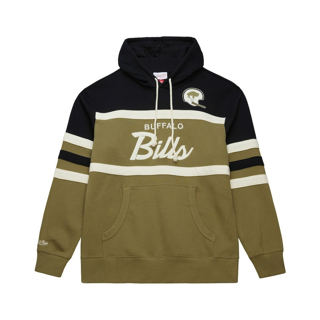 Buffalo Bills Vintage Logo Head Coach Hoodie - Olive outlet