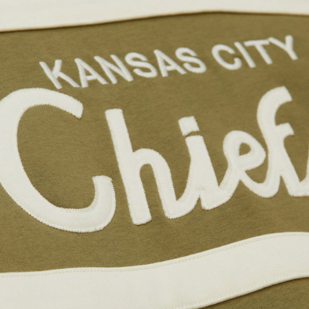 Kansas City Chiefs Vintage Logo Head Coach Hoodie - Olive cheap