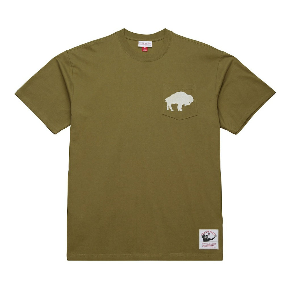 Buffalo Bills Vintage Logo Premium T-Shirt - Olive sale