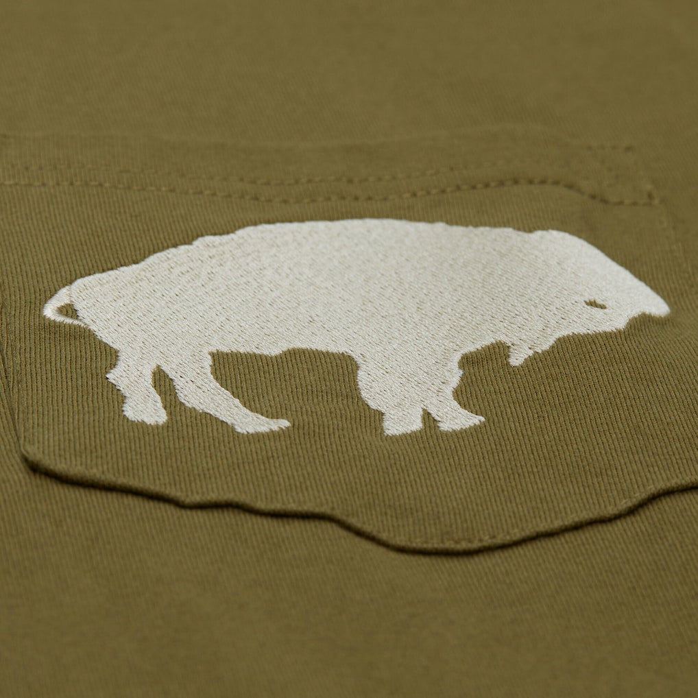 Buffalo Bills Vintage Logo Premium T-Shirt - Olive sale