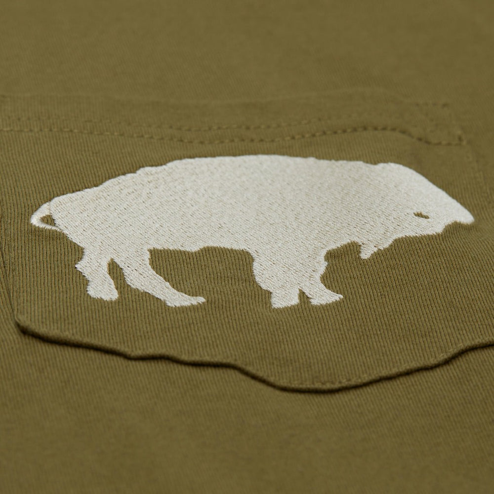 Buffalo Bills Vintage Logo Premium T-Shirt - Olive sale