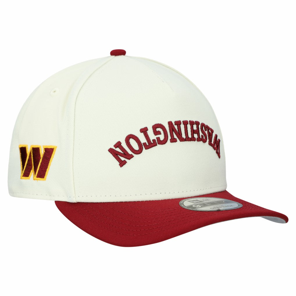 Washington Commanders New Era Upside Down 9FIFTY A-Frame Snapback Hat - Cream on sale