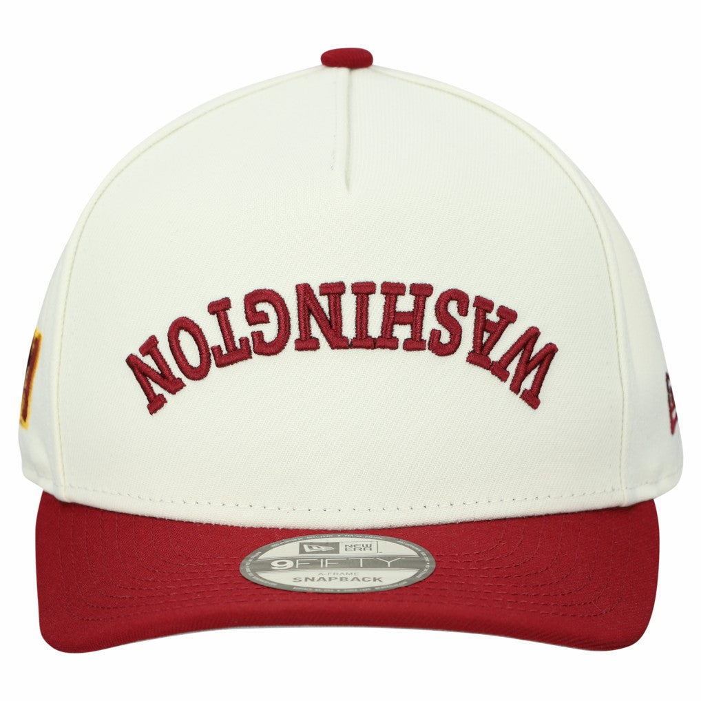 Washington Commanders New Era Upside Down 9FIFTY A-Frame Snapback Hat - Cream on sale