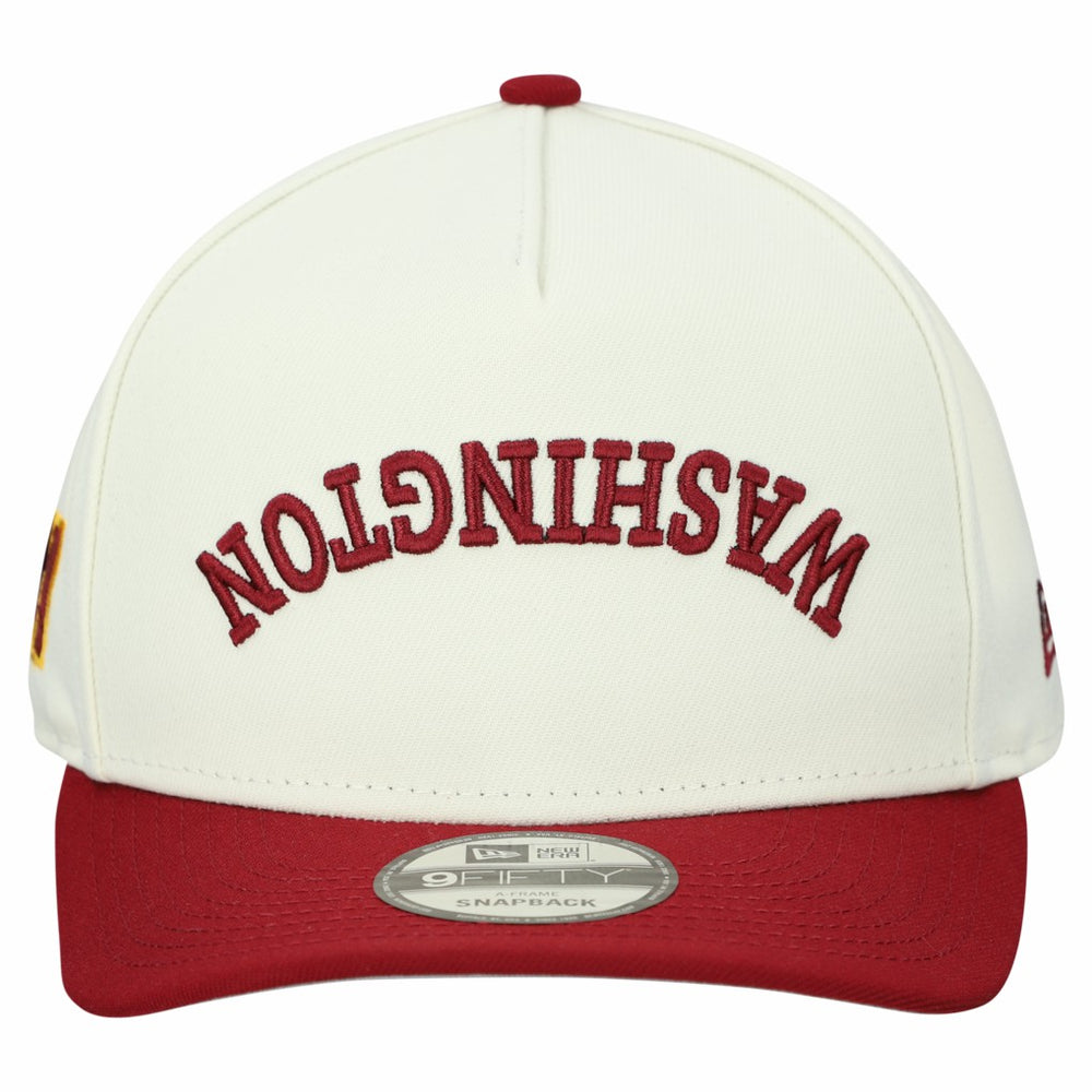 Washington Commanders New Era Upside Down 9FIFTY A-Frame Snapback Hat - Cream on sale