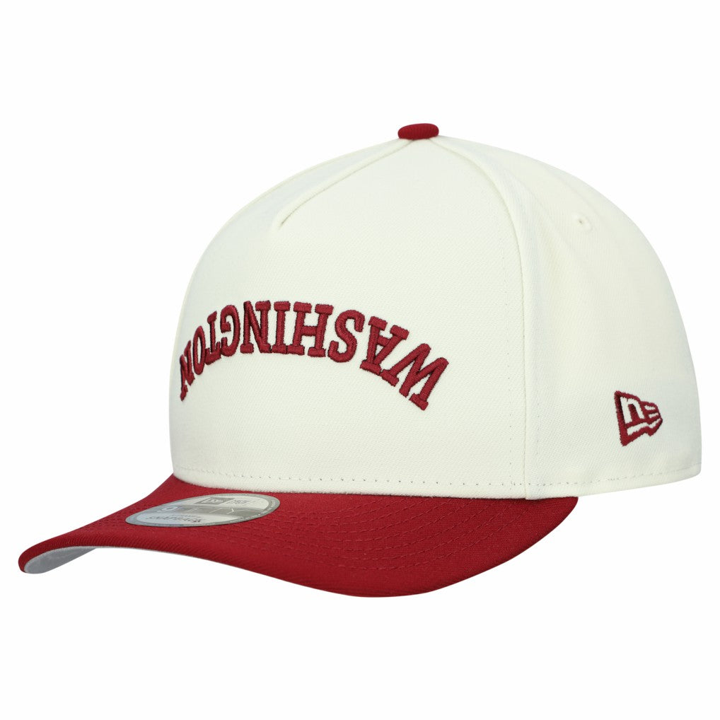 Washington Commanders New Era Upside Down 9FIFTY A-Frame Snapback Hat - Cream on sale
