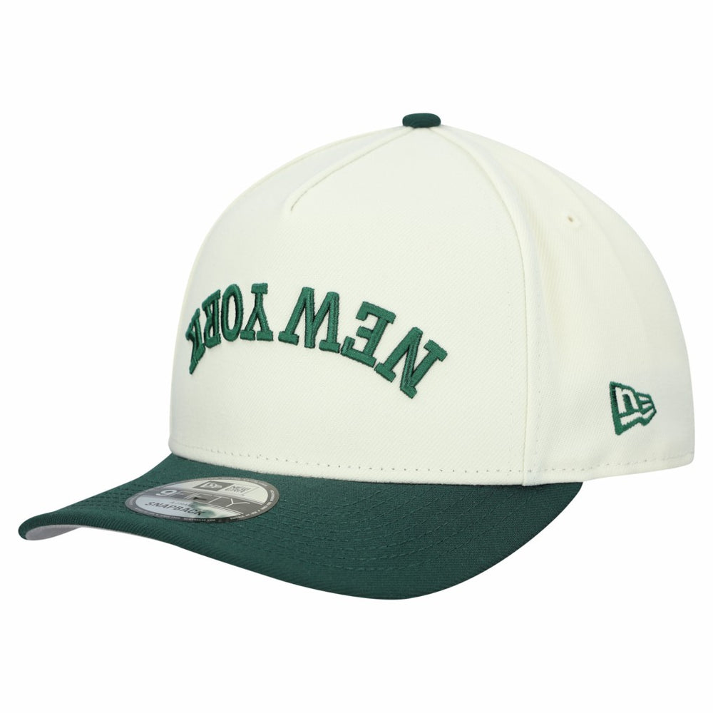 New York Jets New Era Upside Down 9FIFTY A-Frame Snapback Hat - Cream discount