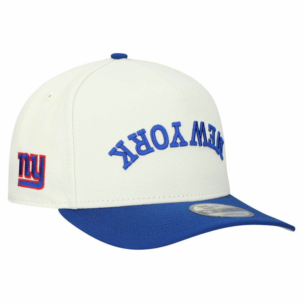 New York Giants New Era Upside Down 9FIFTY A-Frame Snapback Hat - Cream on sale