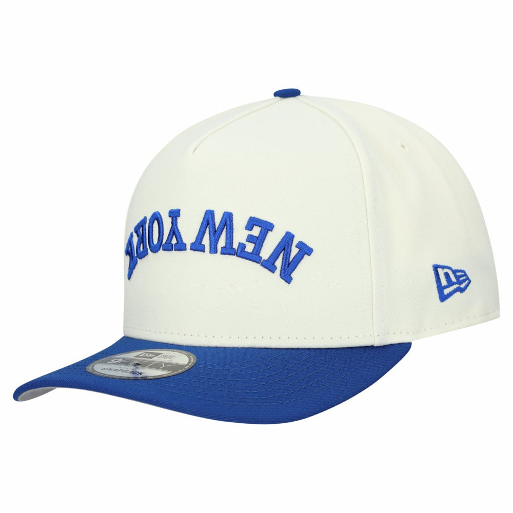 New York Giants New Era Upside Down 9FIFTY A-Frame Snapback Hat - Cream on sale