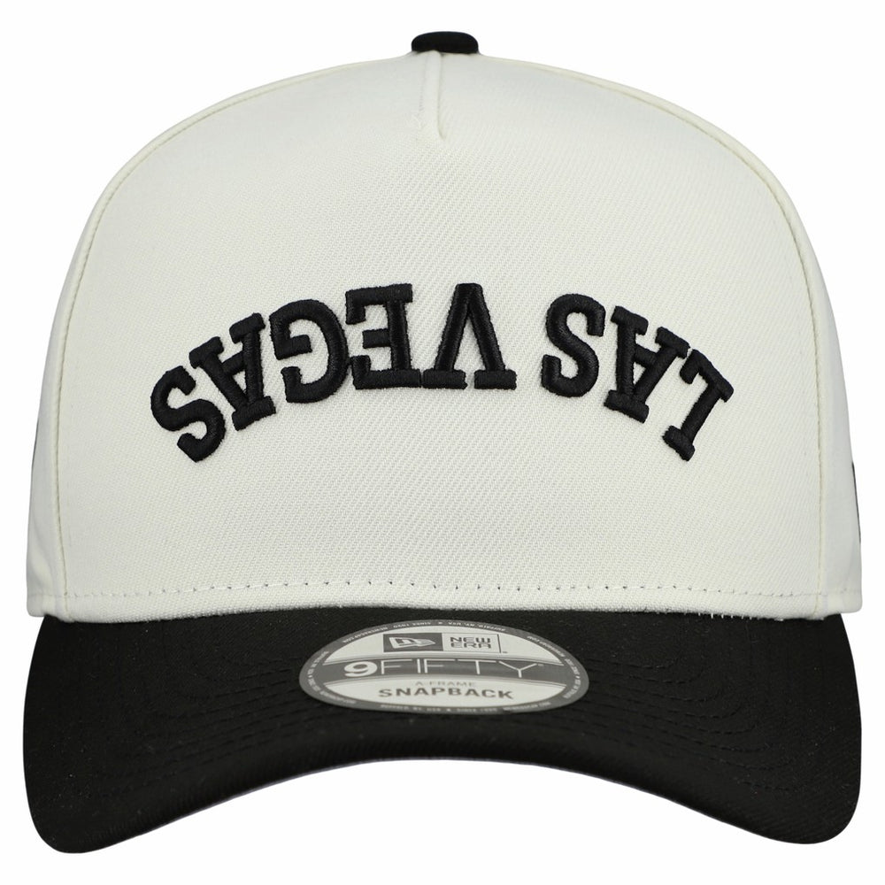 Las Vegas Raiders New Era Upside Down 9FIFTY A-Frame Snapback Hat - Cream cheap