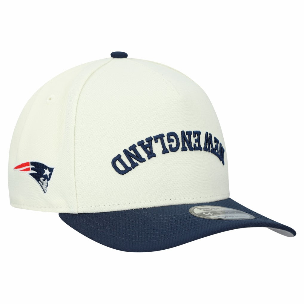 New England Patriots New Era Upside Down 9FIFTY A-Frame Snapback Hat - Cream on sale