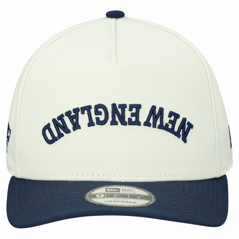 New England Patriots New Era Upside Down 9FIFTY A-Frame Snapback Hat - Cream on sale