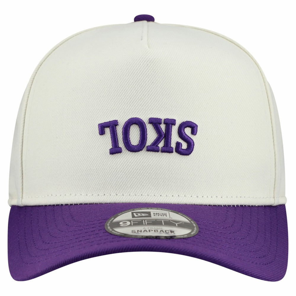 Minnesota Vikings New Era Upside Down 9FIFTY A-Frame Snapback Hat - Cream online