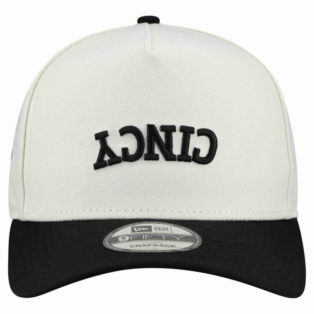 Cincinnati Bengals New Era Upside Down 9FIFTY A-Frame Snapback Hat - Cream online