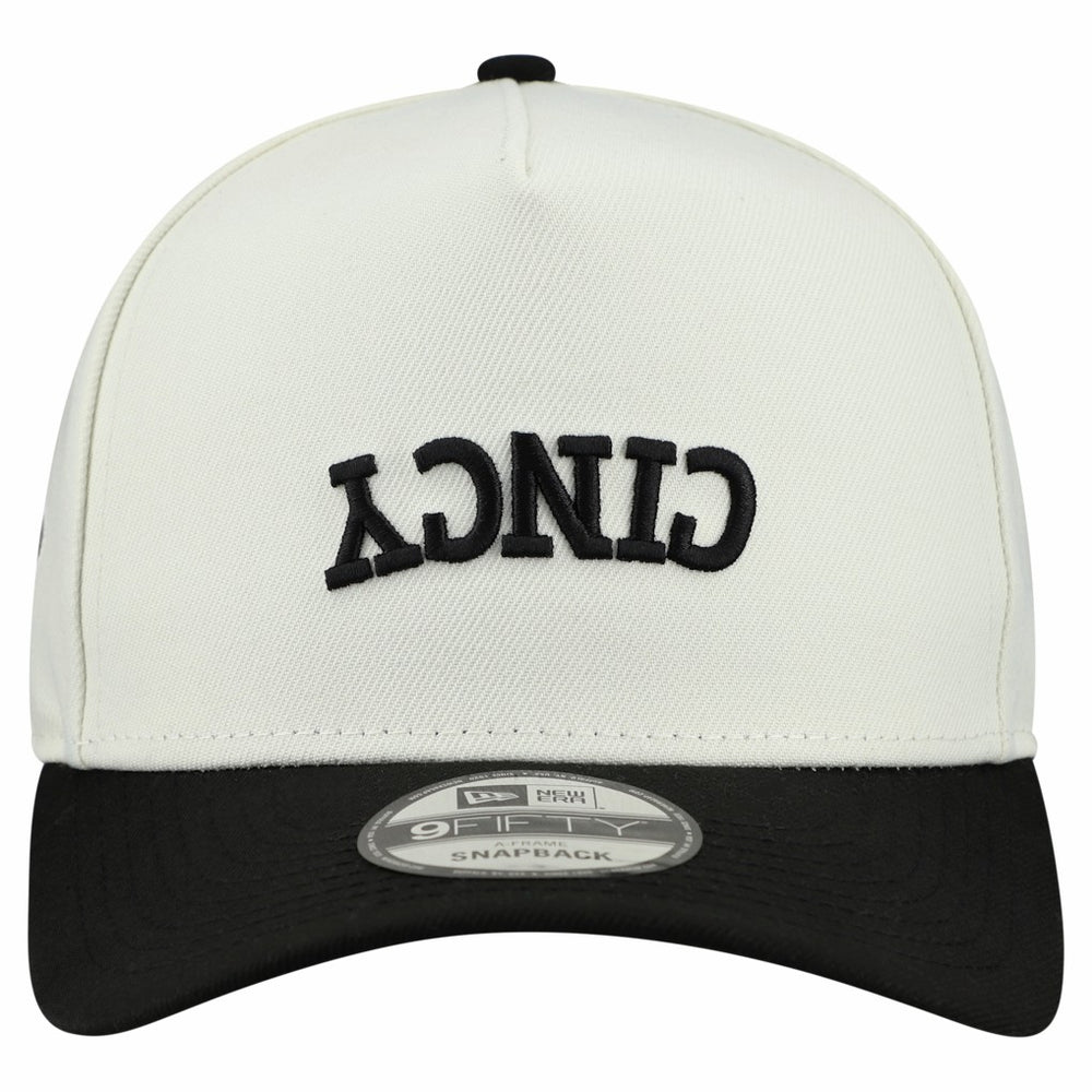 Cincinnati Bengals New Era Upside Down 9FIFTY A-Frame Snapback Hat - Cream online
