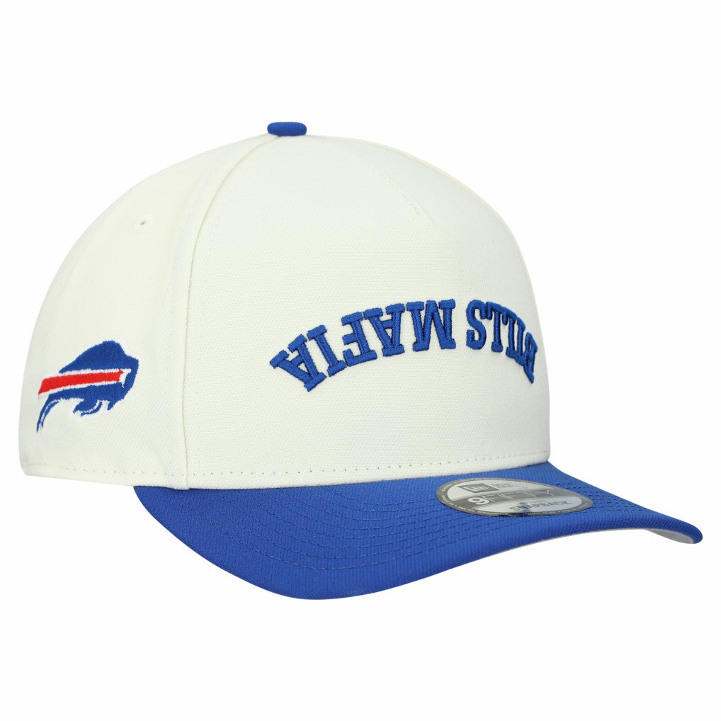 Buffalo Bills New Era Upside Down 9FIFTY A-Frame Snapback Hat - Cream outlet