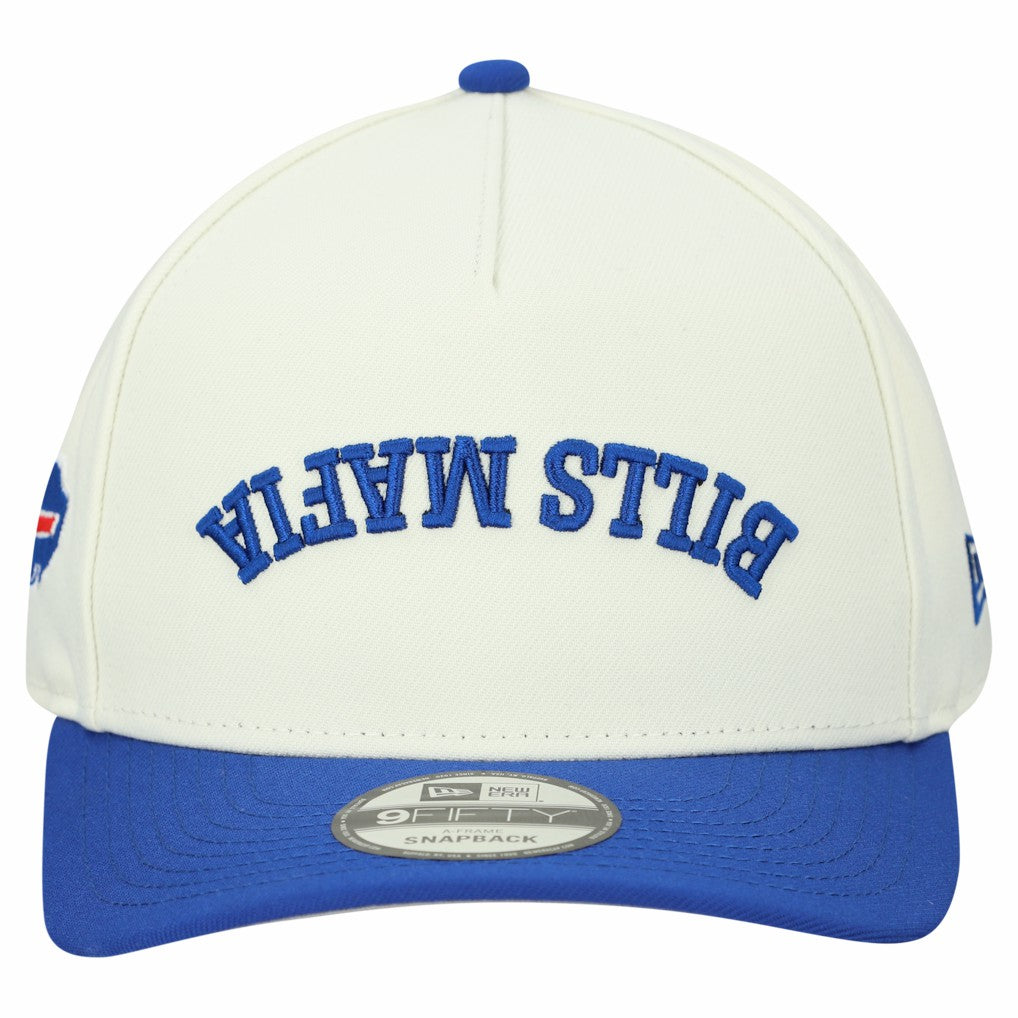 Buffalo Bills New Era Upside Down 9FIFTY A-Frame Snapback Hat - Cream outlet