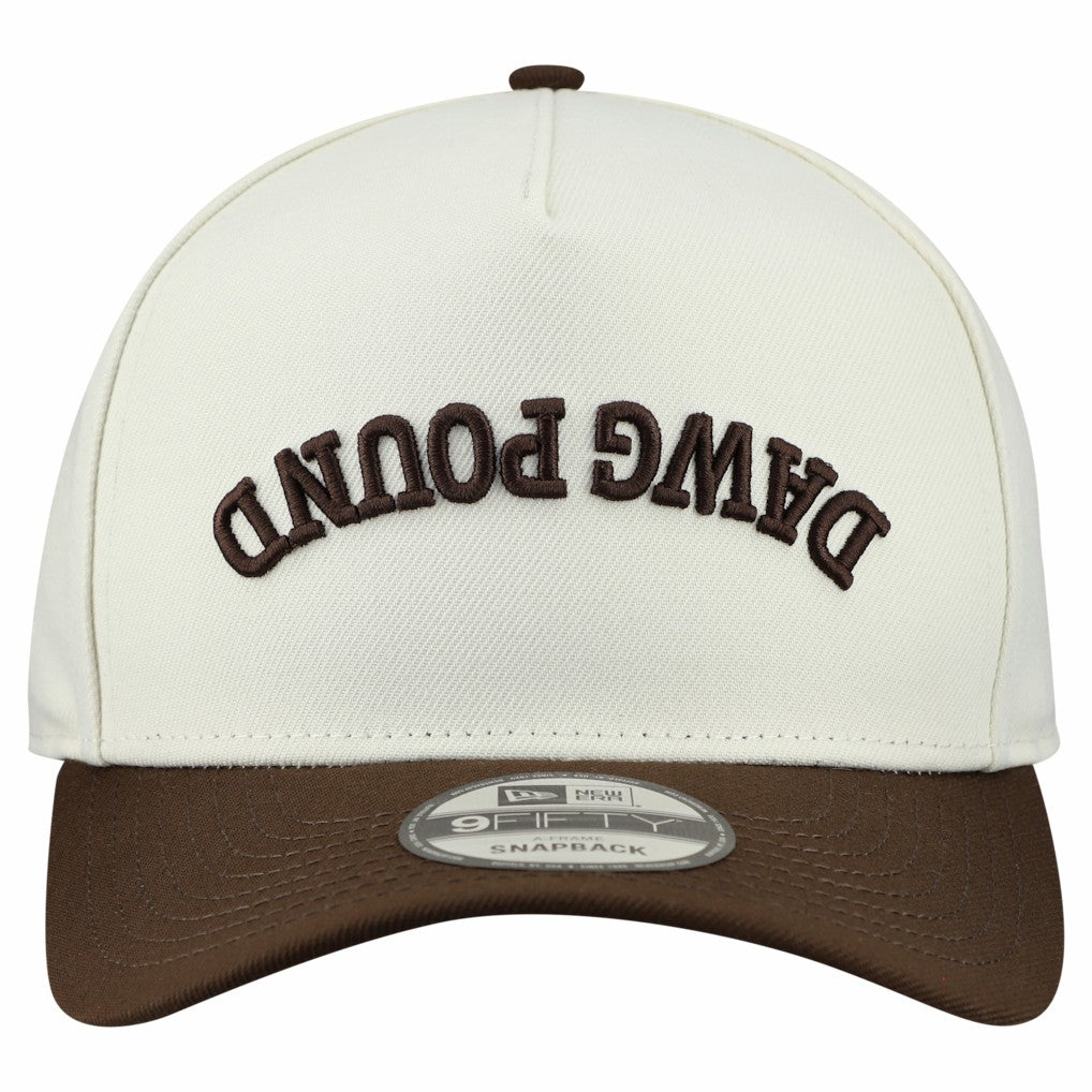Cleveland Browns New Era Upside Down 9FIFTY A-Frame Snapback Hat - Cream discount