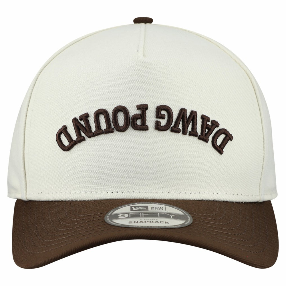 Cleveland Browns New Era Upside Down 9FIFTY A-Frame Snapback Hat - Cream discount