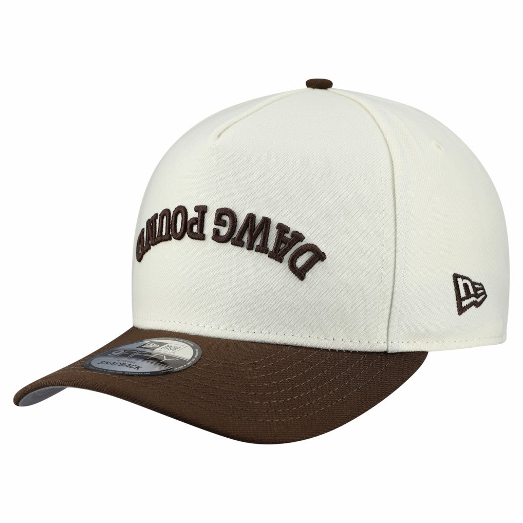 Cleveland Browns New Era Upside Down 9FIFTY A-Frame Snapback Hat - Cream discount