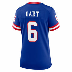 Jaxson Dart New York Giants Women's Alternate 2 Classic Game Jersey - Royal outlet