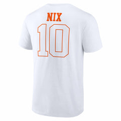 Bo Nix Denver Broncos Outline Player T-Shirt - White on sale