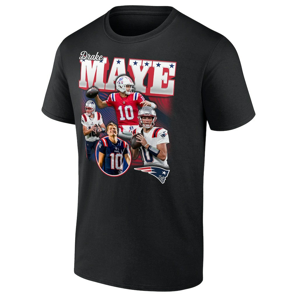 Drake Maye New England Patriots Notorious T-Shirt - Black sale