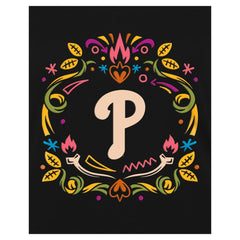 Philadelphia Phillies Women's Día de los Muertos V-Neck T-Shirt Black