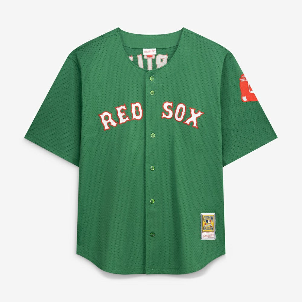 David Ortiz Boston Red Sox Big & Tall Cooperstown Collection Mesh Batting Practice Jersey Kelly Green