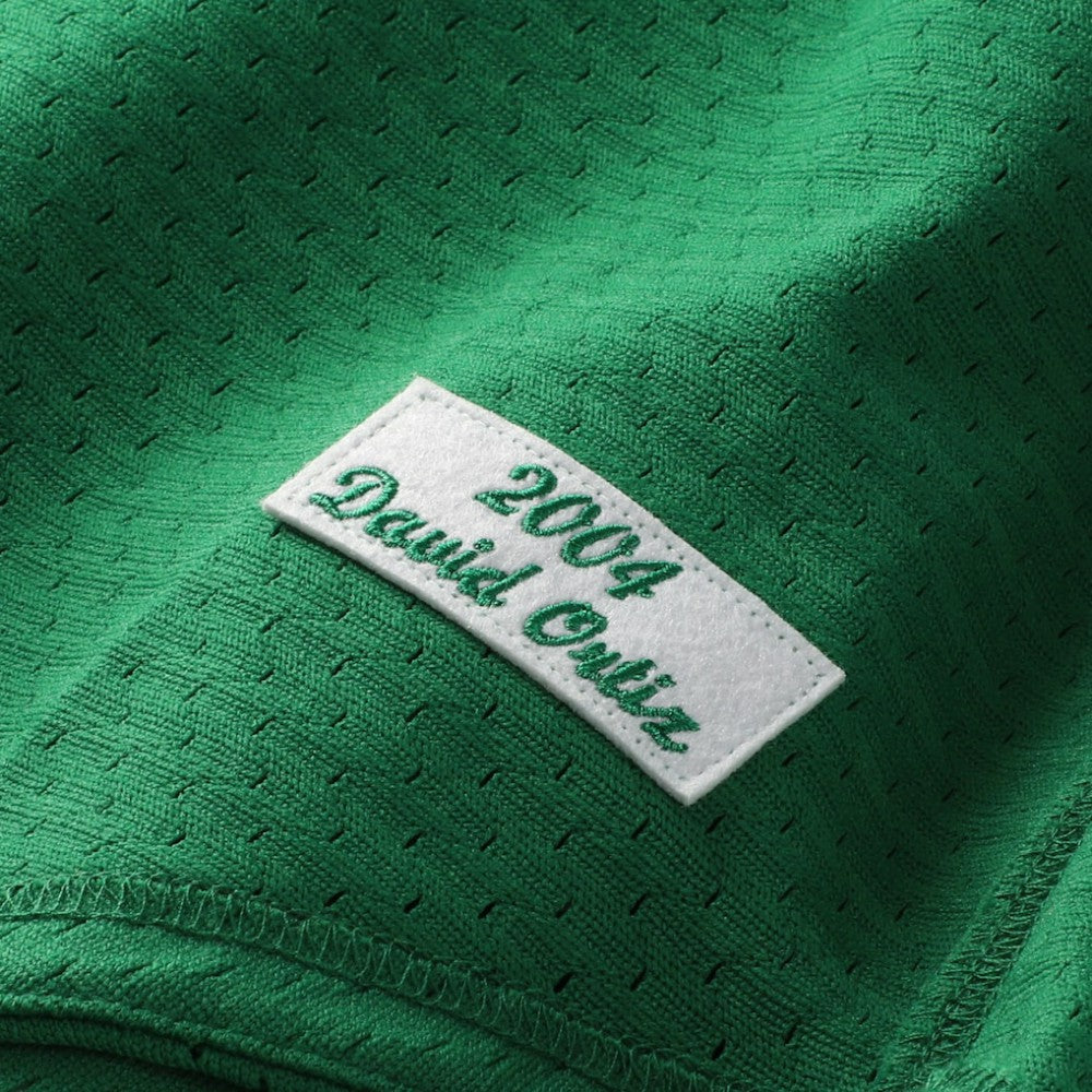 David Ortiz Boston Red Sox Big & Tall Cooperstown Collection Mesh Batting Practice Jersey Kelly Green