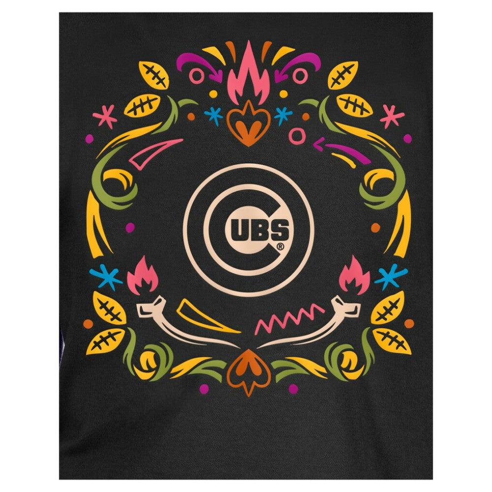 Chicago Cubs Youth Día de los Muertos T-Shirt Black