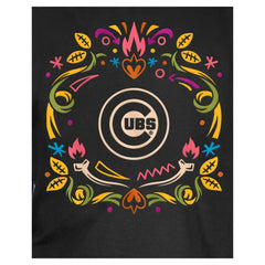 Chicago Cubs Youth Día de los Muertos T-Shirt Black