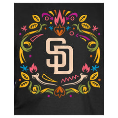San Diego Padres Youth Día de los Muertos T-Shirt Black