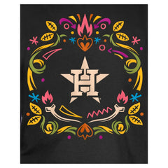Houston Astros Youth Día de los Muertos T-Shirt Black