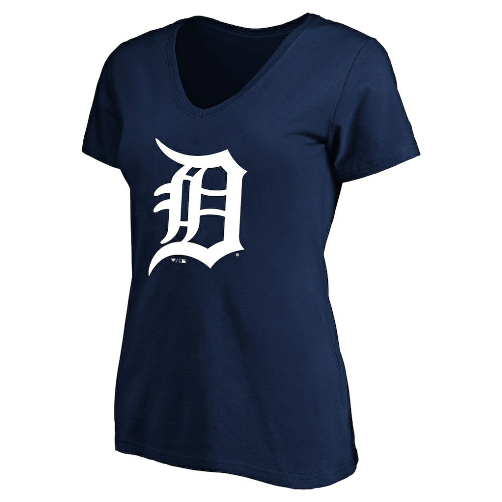 Tarik Skubal Detroit Tigers Profile Women's Plus Size Name & Number V-Neck T-Shirt Navy
