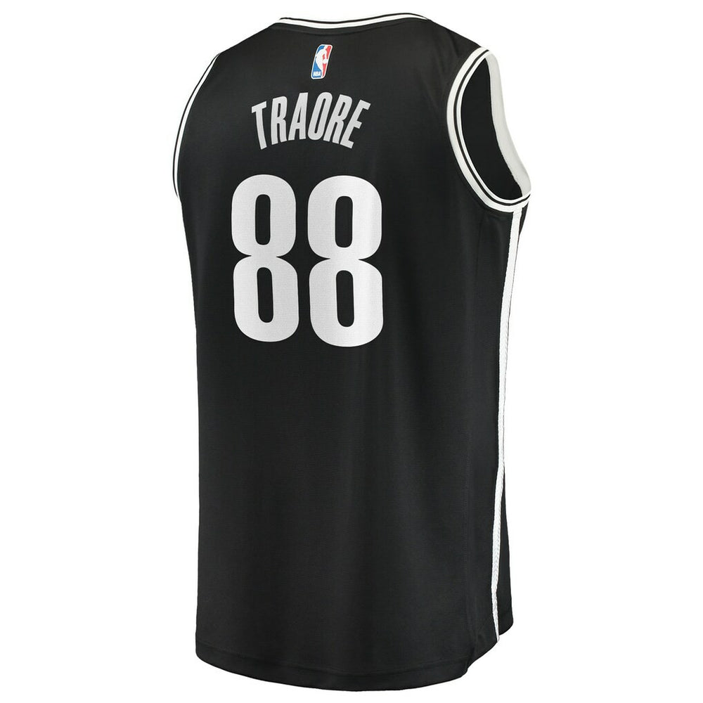 Nolan Traoré Brooklyn Nets Fast Break Replica Jersey - Black - Icon Edition for sale