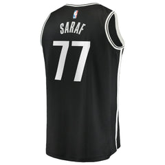 Ben Saraf Brooklyn Nets Fast Break Replica Jersey - Black - Icon Edition discount