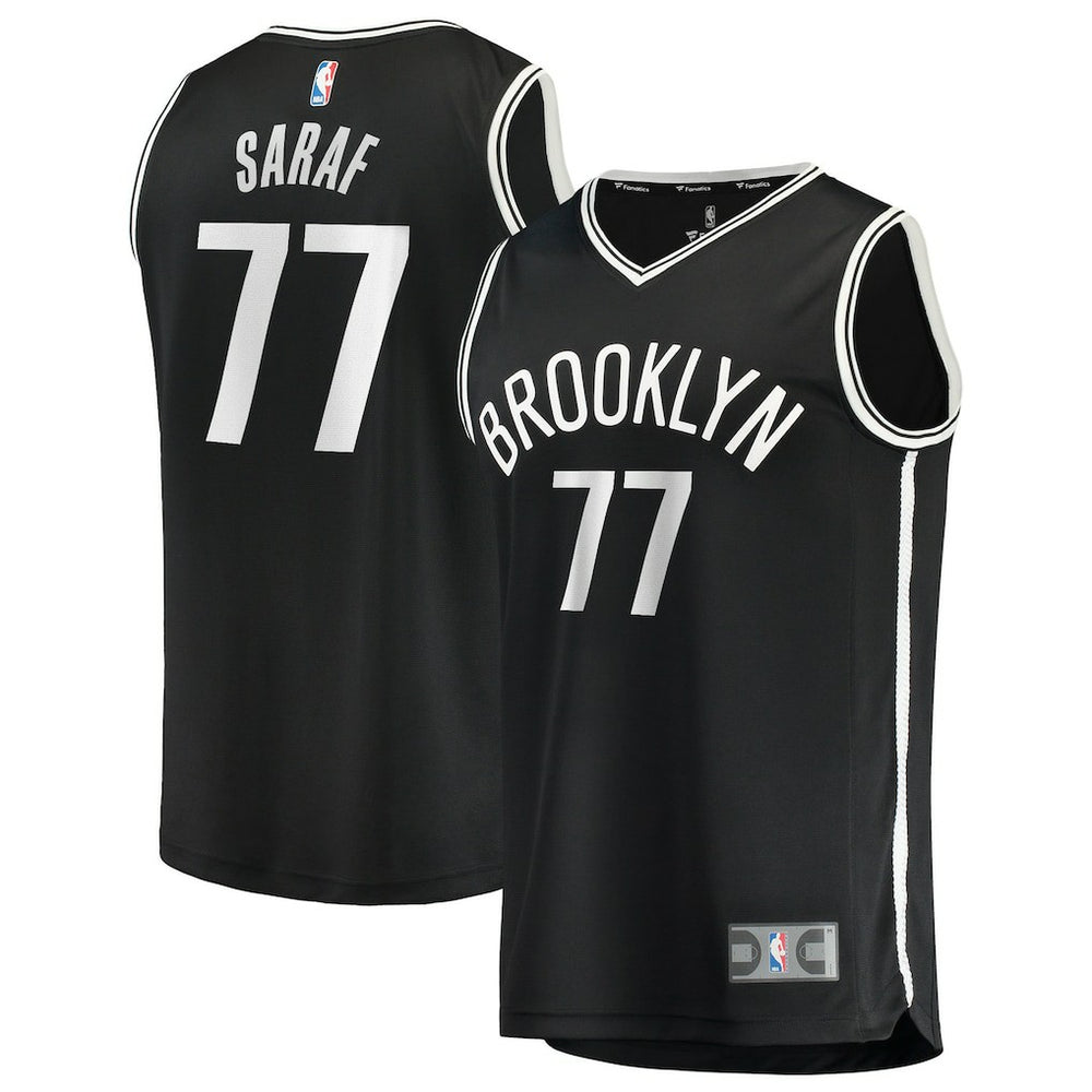 Ben Saraf Brooklyn Nets Youth Fast Break Replica Jersey - Black - Icon Edition online