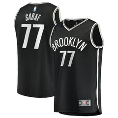 Ben Saraf Brooklyn Nets Youth Fast Break Replica Jersey - Black - Icon Edition online