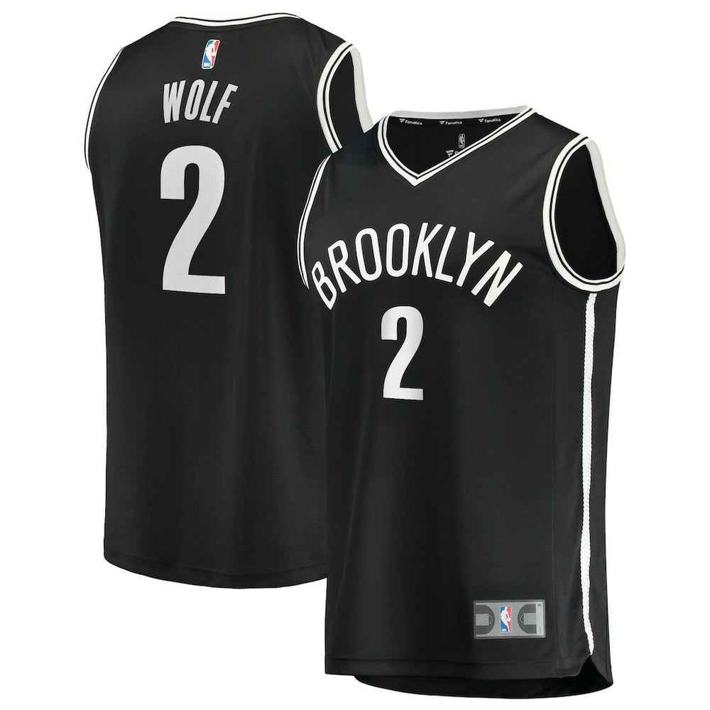 Daniel Wolf Brooklyn Nets Fast Break Replica Jersey - Black - Icon Edition online